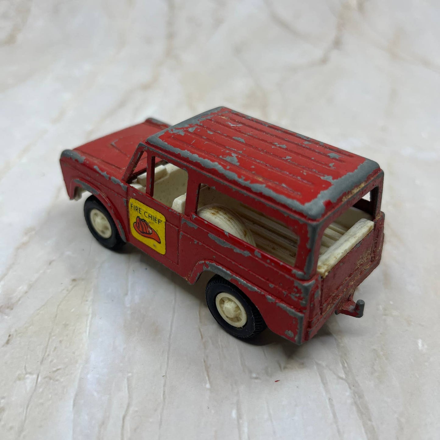 TootsieToy 1970 Fire Chief Red Bronco Truck Made in CHICAGO U.S.A. TC5-S1