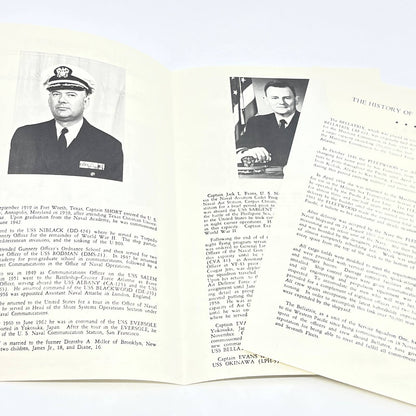 1964 Navy USS Bellatrix AF-62 Change of Command Ceremony Program Jack Evans AB7