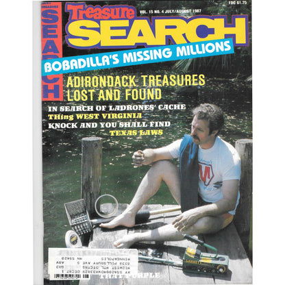 Treasure Search Magazine 1987 July/August Metal Detecting Gold Diamonds M2