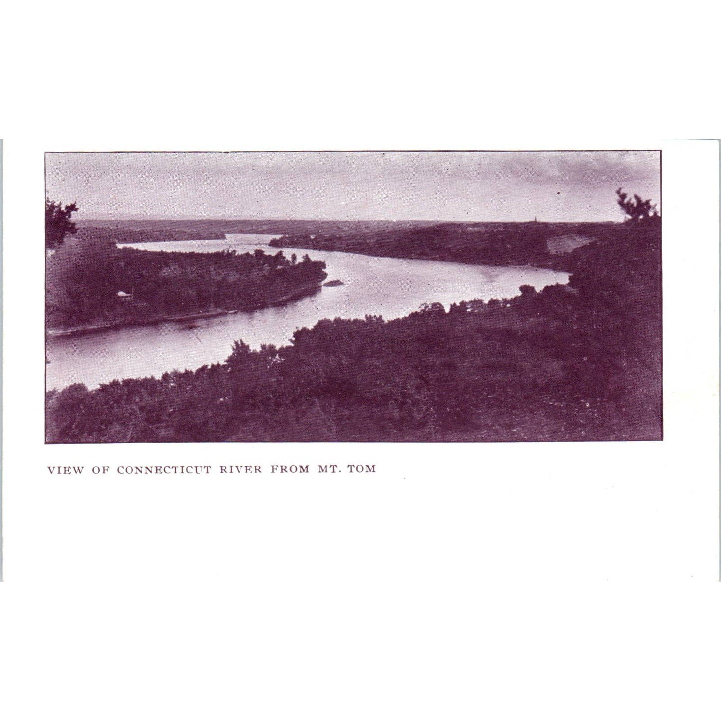 View of Connecticut River From Mt. Tom c1905 Original Postcard TJ9-P2