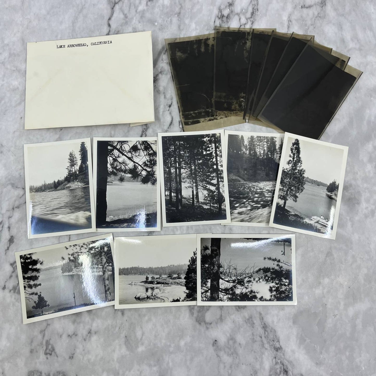 c1930 Collection of Photos & Negatives of Lake Arrowhead California TJ9-PG4