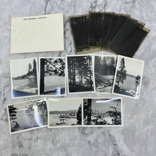 c1930 Collection of Photos & Negatives of Lake Arrowhead California TJ9-PG4