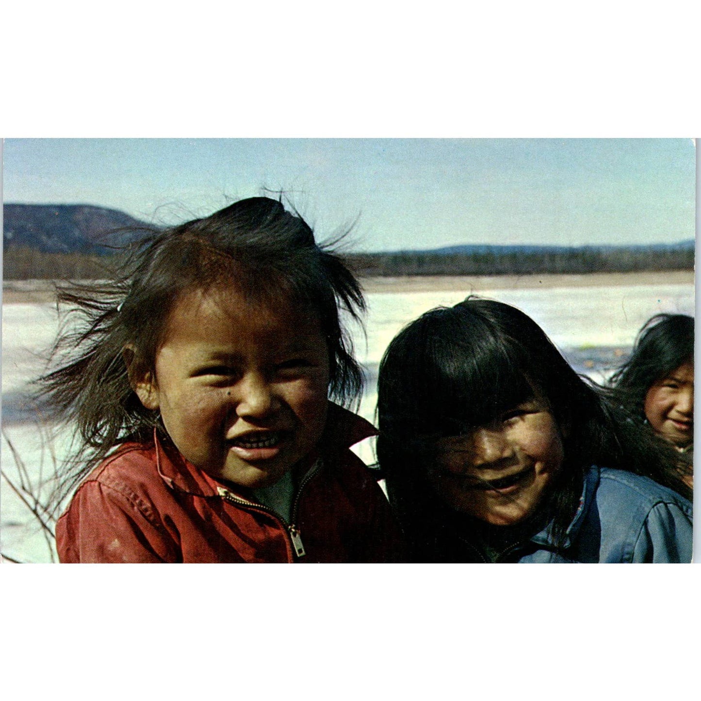 Alaskan Eskimo Children - Original Postcard TJ7-RP1