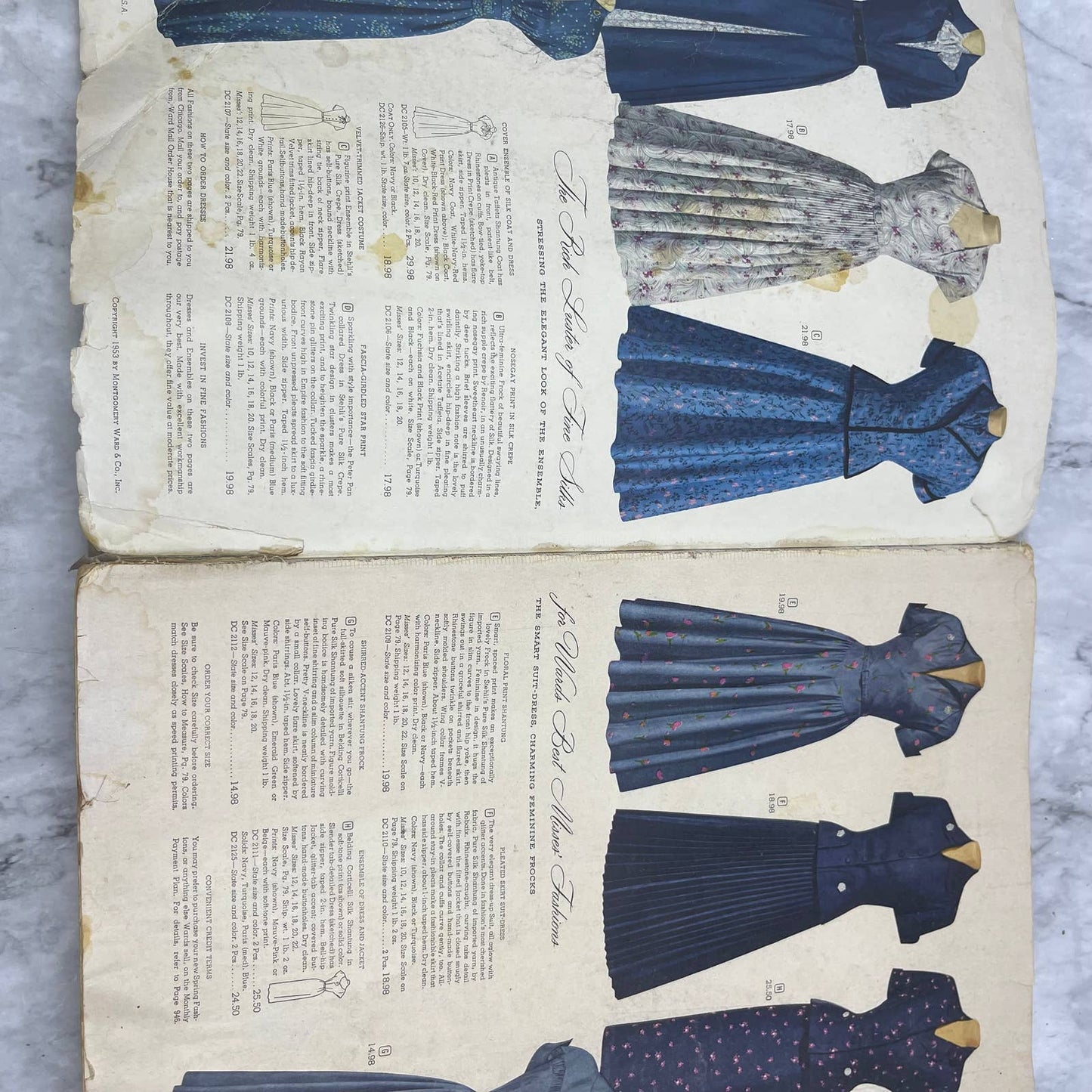 Original 1953 Spring And Summer Montgomery Ward Catalog Kansas City S4