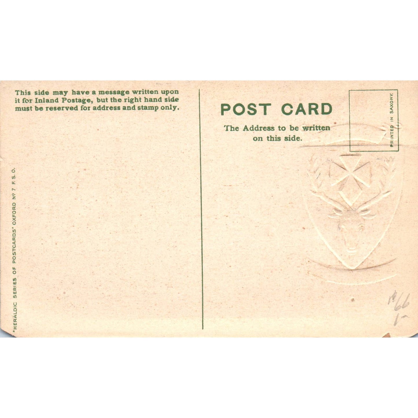 Hertford College Oxford Crest Original Postcard TK1-P20