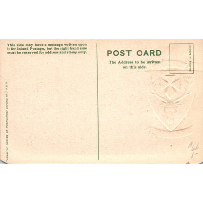 Hertford College Oxford Crest Original Postcard TK1-P20