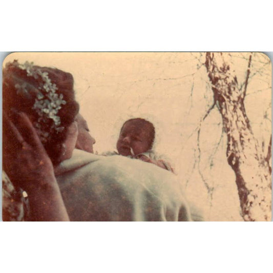 Vintage Photograph of an African American Infant Baby and Mother 2.5x1.75 EA3