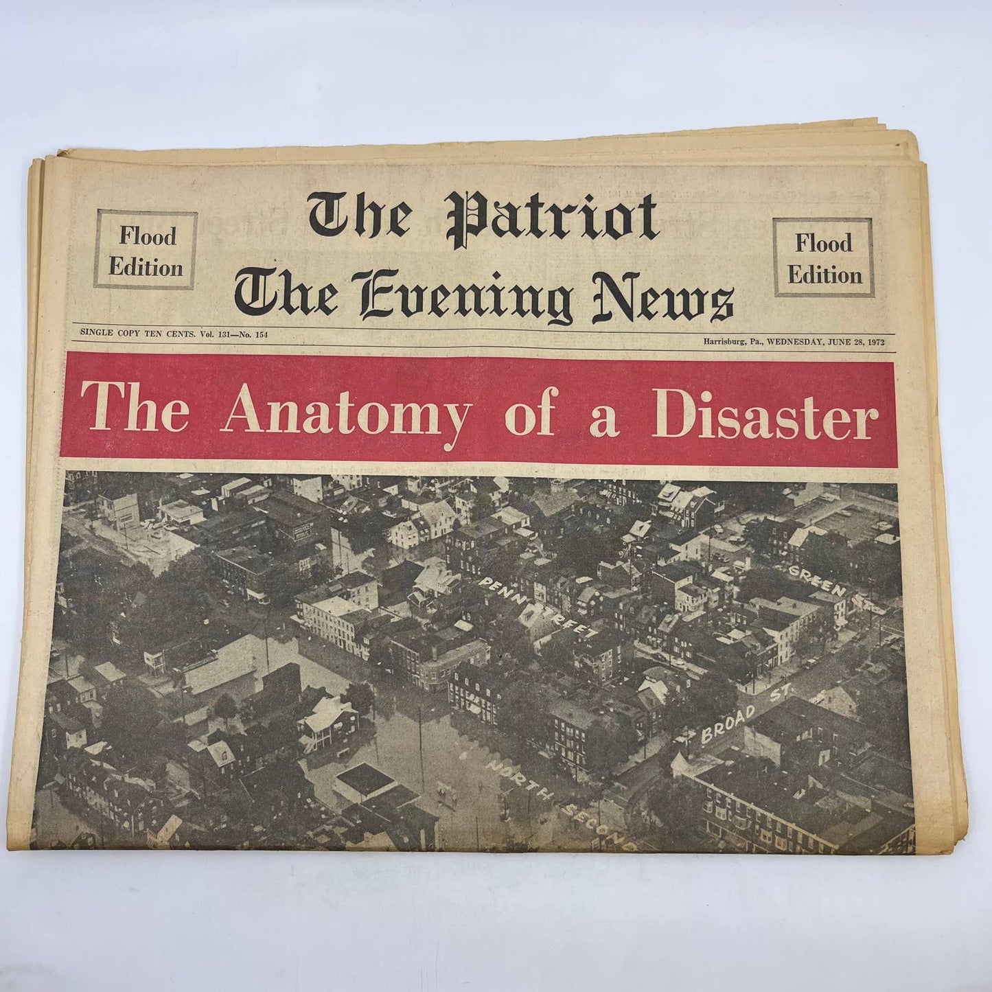 1972 June 28 The Patriot Evening News Hurricane Agnes Anatomy of a Disaster TH6