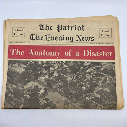 1972 June 28 The Patriot Evening News Hurricane Agnes Anatomy of a Disaster TH6