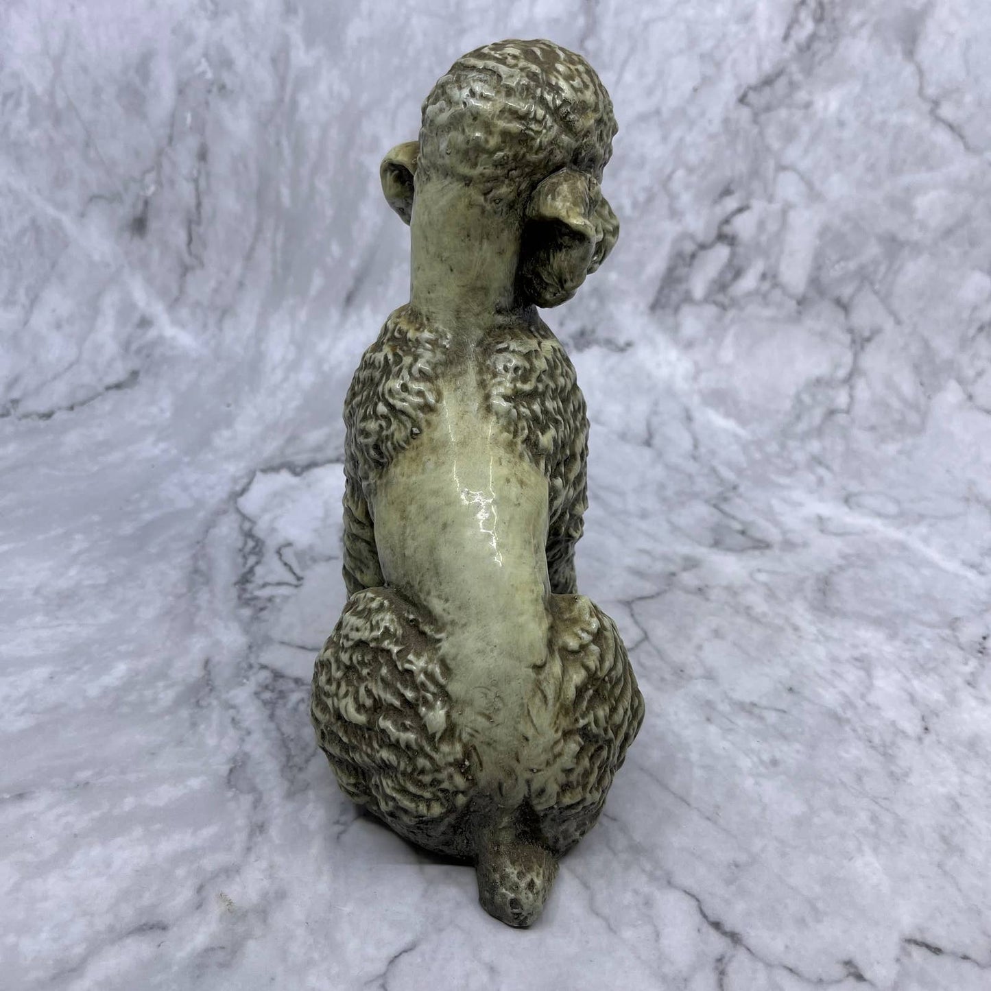 Kaiser Germany Gray POODLE Dog Bisque Figurine 7" Tall Nice Standing 7" TJ1