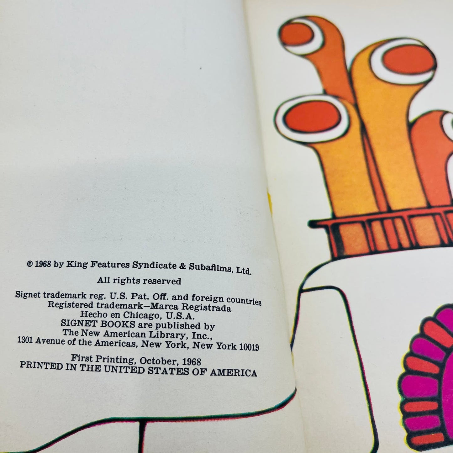 1968 Max Wilk THE BEATLES YELLOW SUBMARINE Signet 1st Printing book TE9