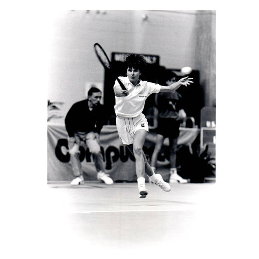 1986 Original Press Photo Women's Tennis Hana Mandlikova US Indoor ~5x7" AD2-6