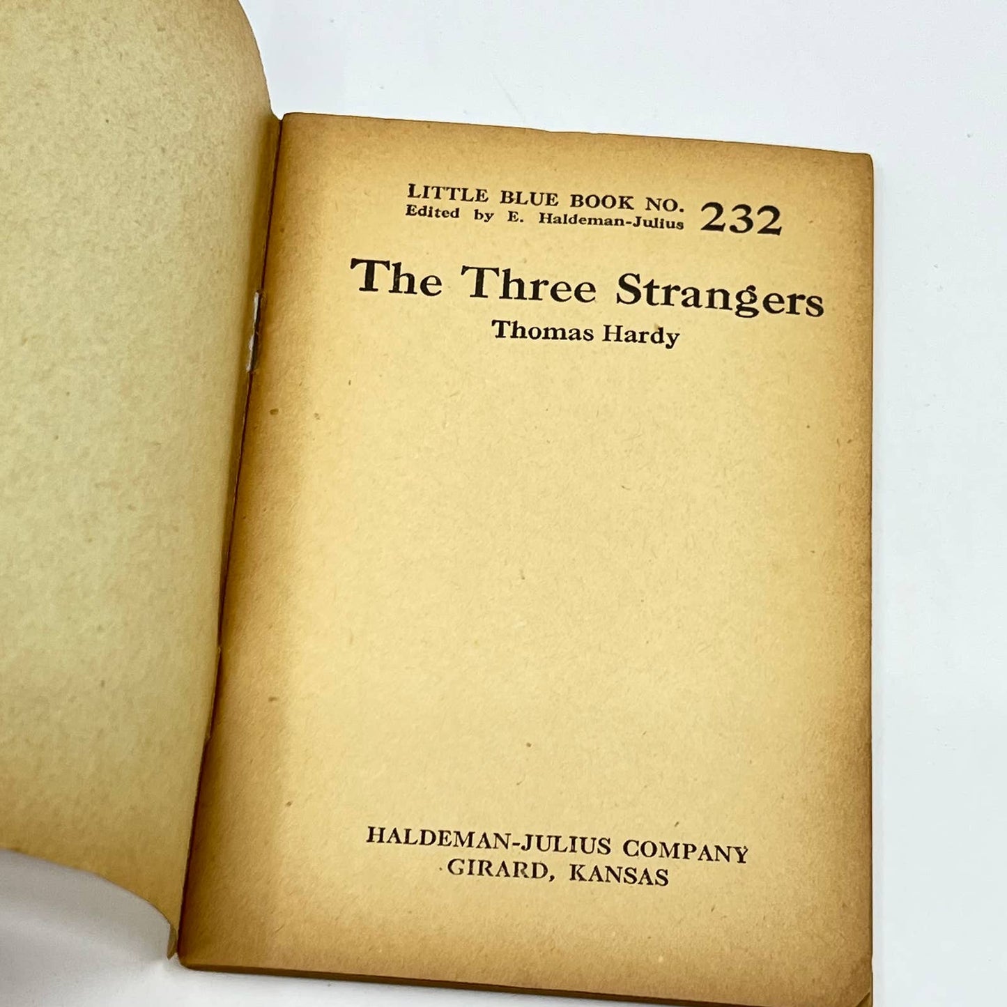 c1920 Little Blue Book No. 232 The Three Strangers Thomas Hardy SD3