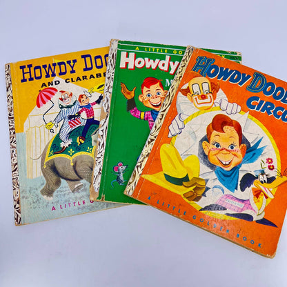 c1950 Lot of 3 Howdy Doody Golden Books TE7