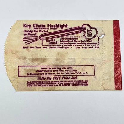1950's Howdy Doody Chocolate Ice Cream Bar Wrapper Kagran Schlosser Brothers AB3
