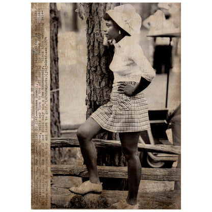 1974 Original Press Photo Renee Powell Only Black Golfer on LPGA ~7x9 AD1