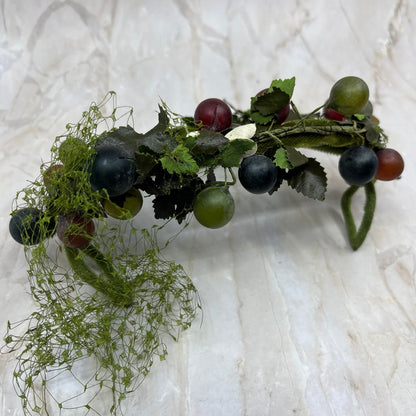Vintage Green Grapes Headpiece Fascinator Halfhat Ladies Hat HB1