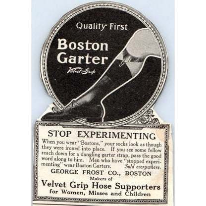 c1920 Harper's Magazine Ad - Boston Garter George Frost Co EA3-4-2