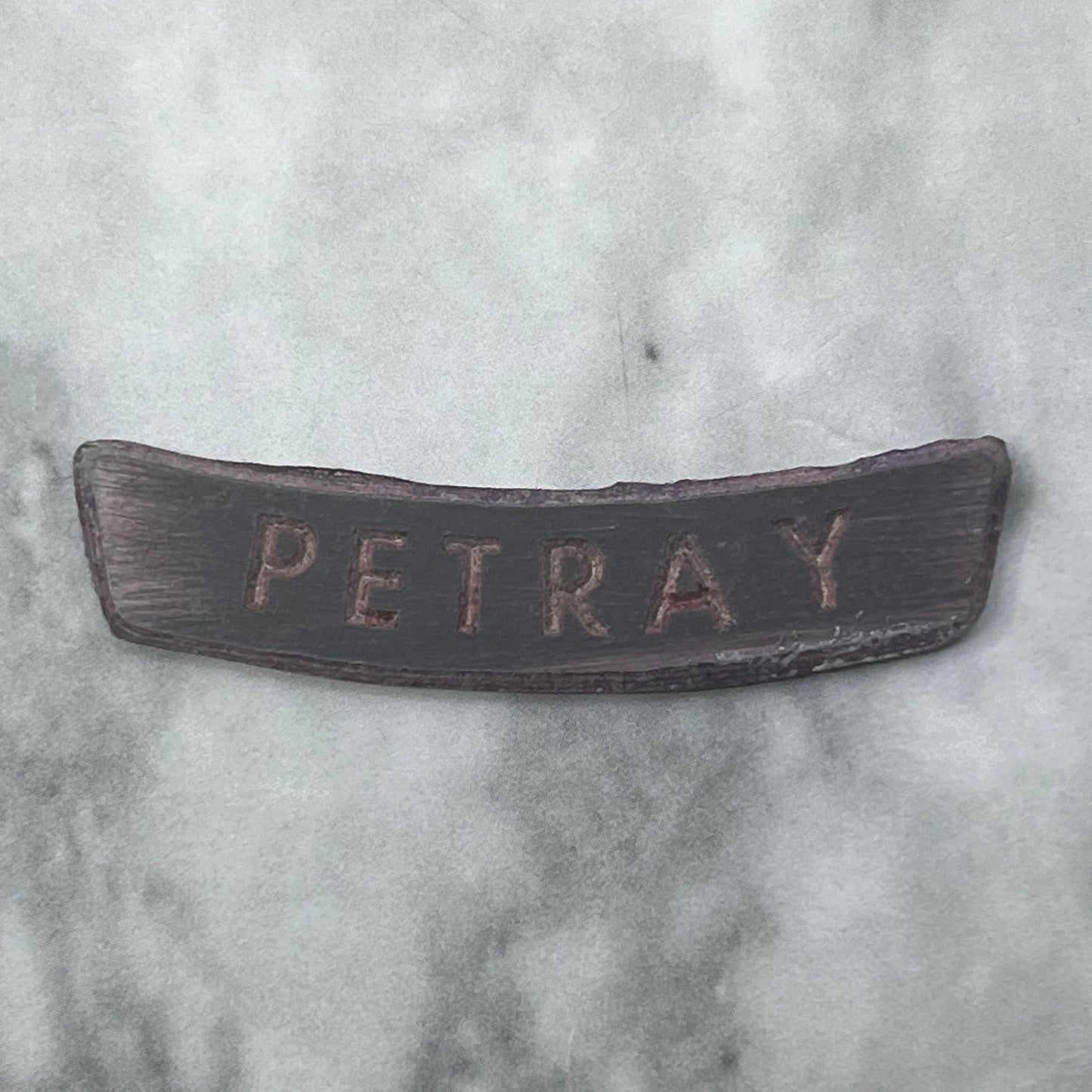 Vintage Printing Letterpress Printers Block Plate PETRAY SE839