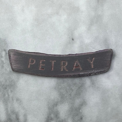 Vintage Printing Letterpress Printers Block Plate PETRAY SE839
