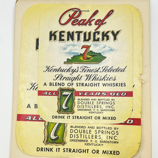 Peak of Kentucky Whiskey Label Set of 2 Double Springs Distillers Greenbrier KY