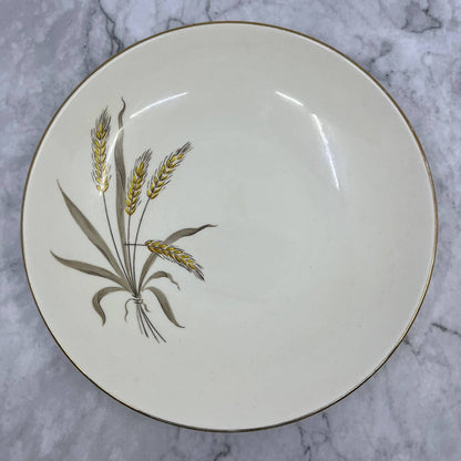 Cunningham & Pickett China 8.25" Vegetable Bowl Wheat Spray 22k Gold Trim TA1