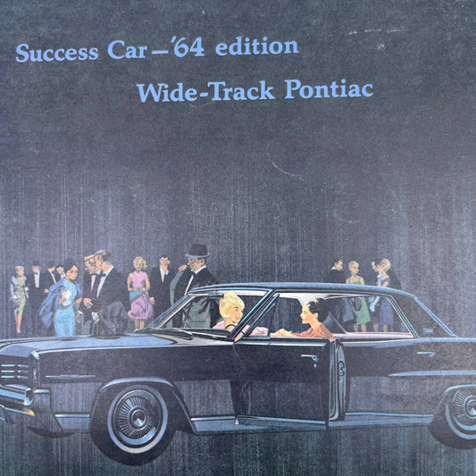 1964 Pontiac Success Car Sales Brochure Wide Track Bonneville Star Chief TH8