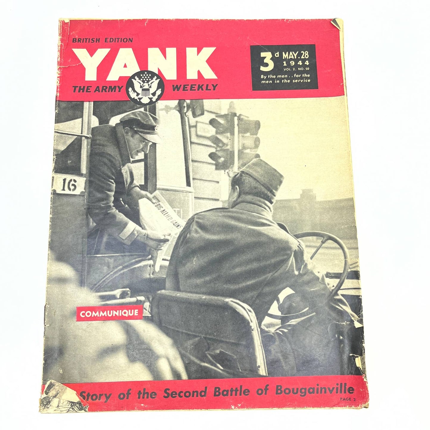 1944 May 28 WWII Yank Magazine British Edition Second Battle of Bougainville FL4