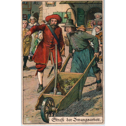Strafe Der Zwangsarbeit Original Postcard P1-15
