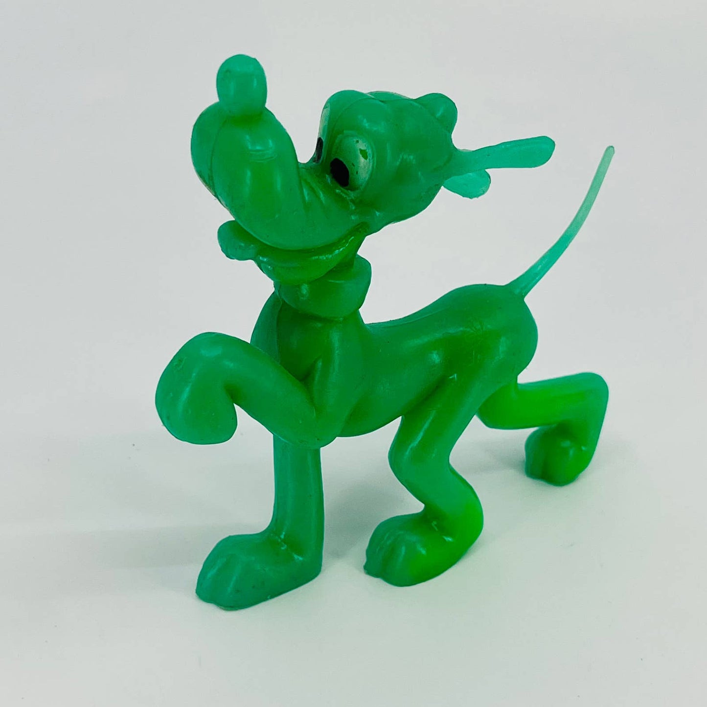 VTG Walt Disney PLUTO Plastic 5" Figurine Green Durham Ind. 1978 Hong Kong TD9