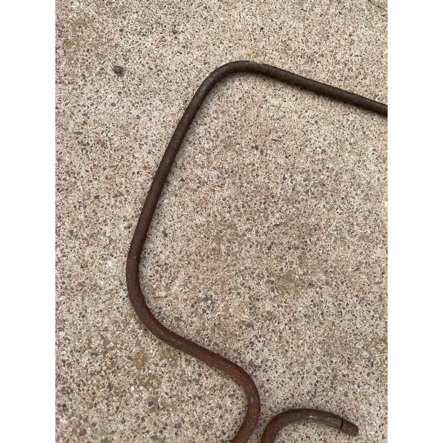 Vintage Rustic Primitive Metal Coping Saw Handle GS1