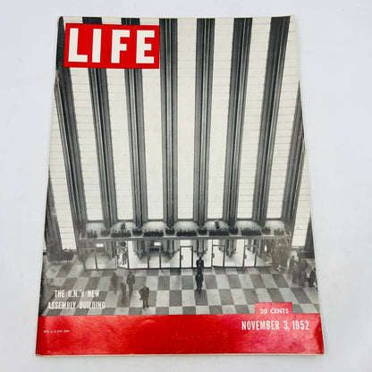 Life Magazine November 3 1952  The UN's New Assembly Building One Rail Train TA8