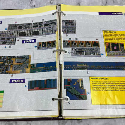 c1989 Binder of Clipped NES Maps and Articles From Nintendo Power Magazine TJ6-3