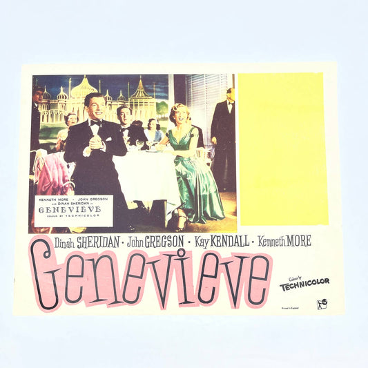 1953 Genevieve Kenneth More John Gregson Dinah Sheridan British Lobby Card FL4