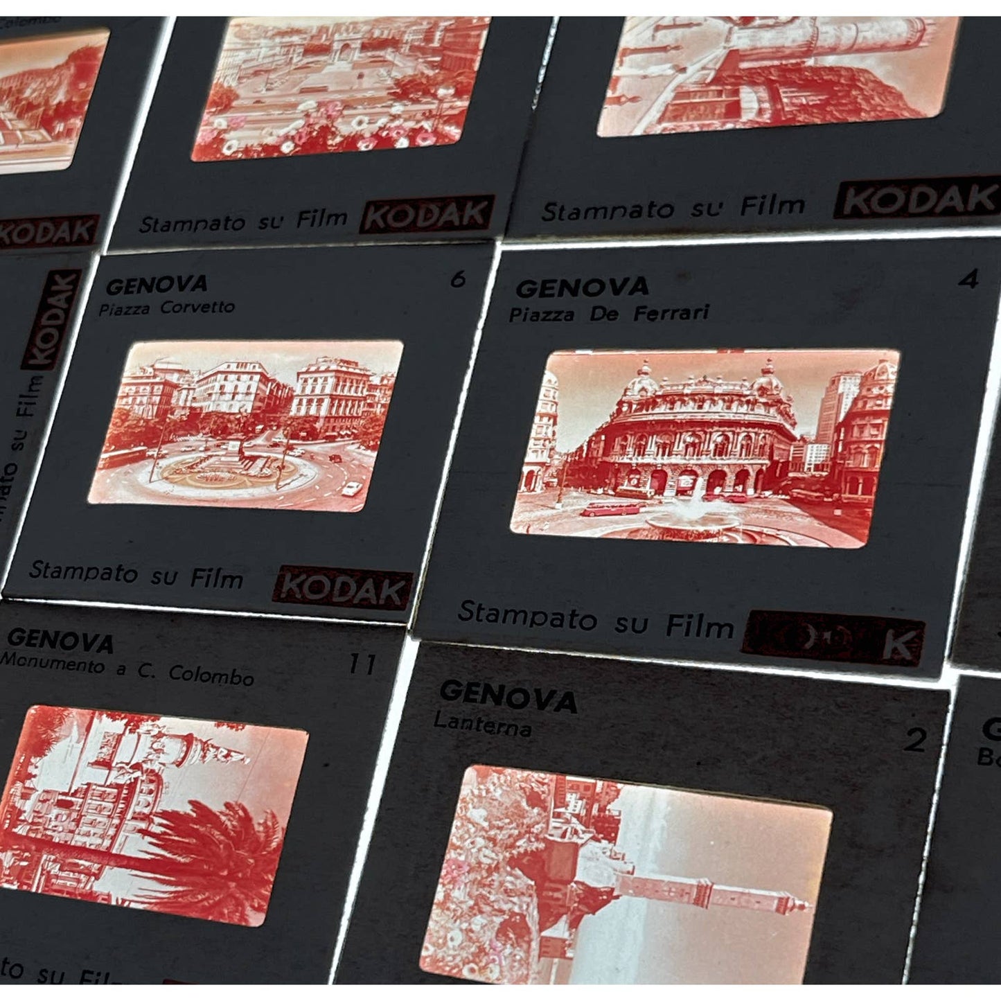 1960s Genova Italy Travel Slide Set of 12 2x2 Slides TK2-S4-1