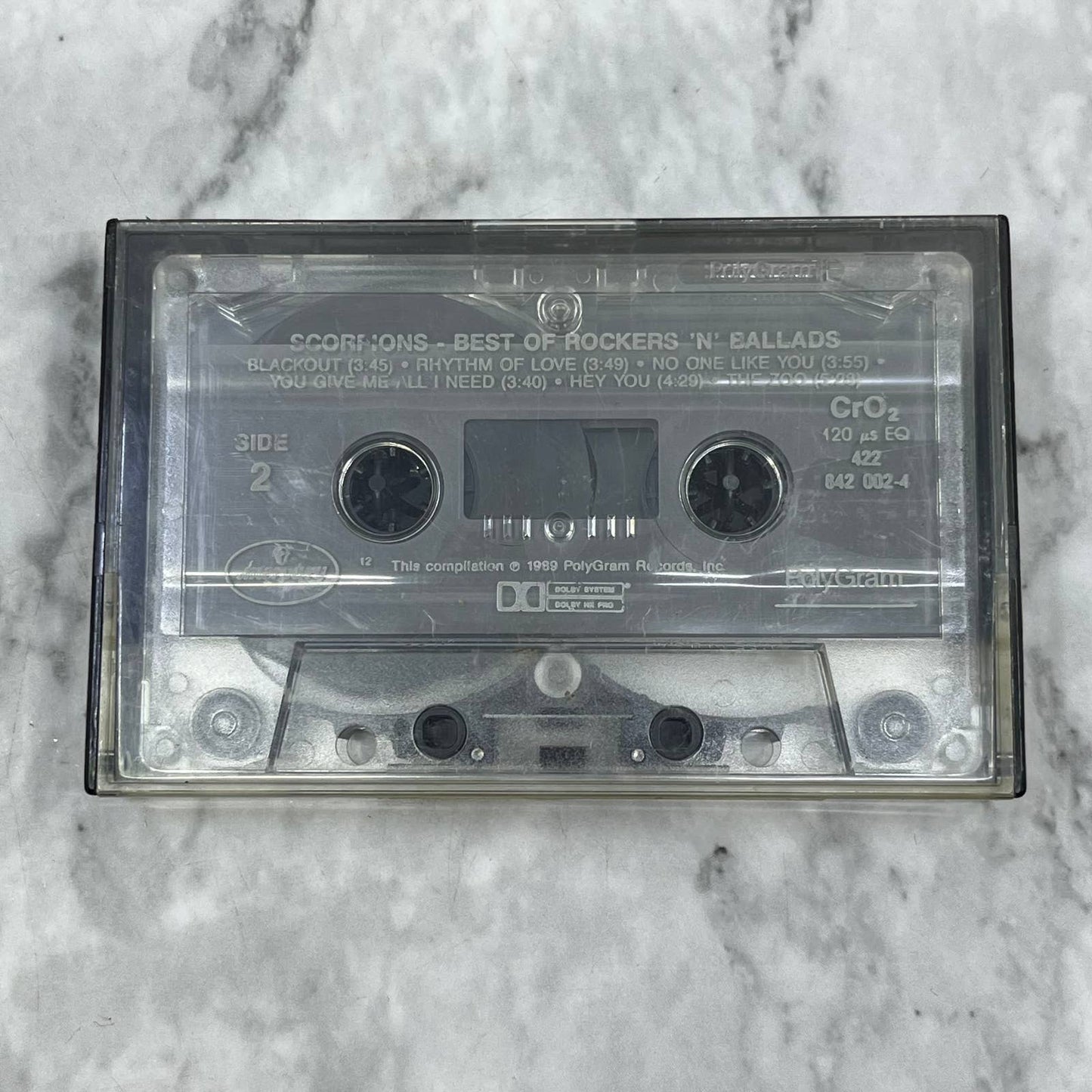 Scorpions Best of Rockers n’ Ballads Cassette Tape No Jacket TJ6-76