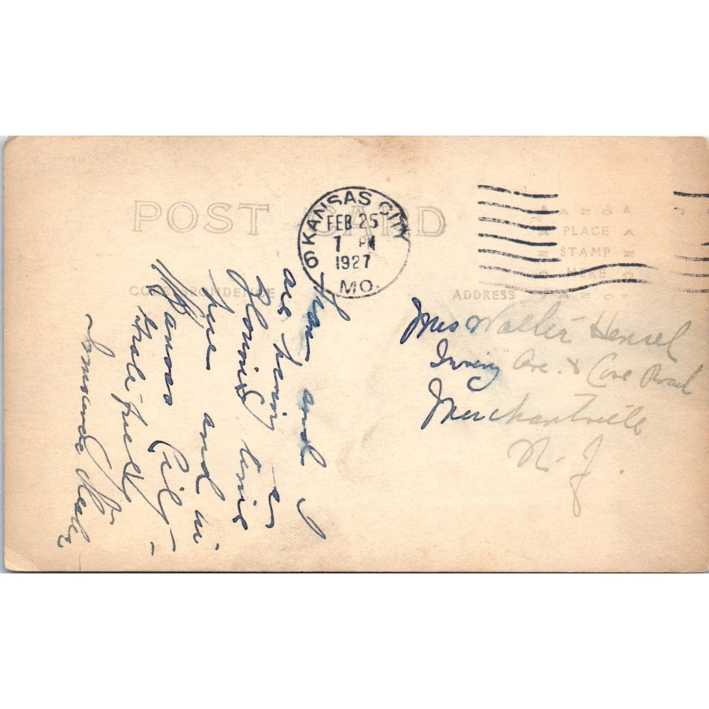 Antique Postcard RPPC Tennis Courts at Unity Farm Kansas City MO 1927 SE8