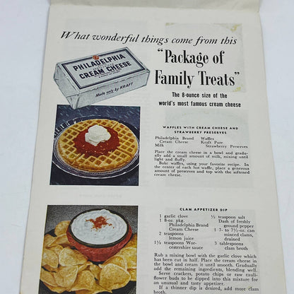 1944 Wonderful Ways to Use Philadelphia Cream Cheese Cookbook Recipes TG6