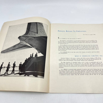 1945 WWII American Airlines Inc. Report to Employees Booklet TC6