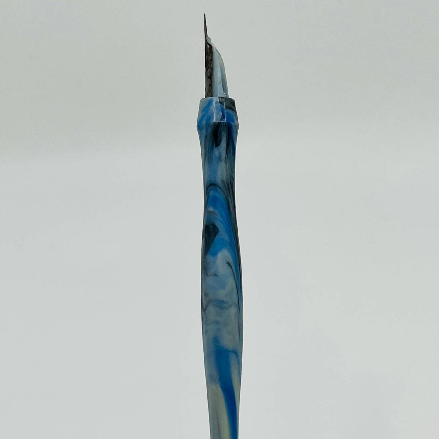 Vintage Fountain Blue Tie Dye Dip Pen Celluloid #6 Nib SB9