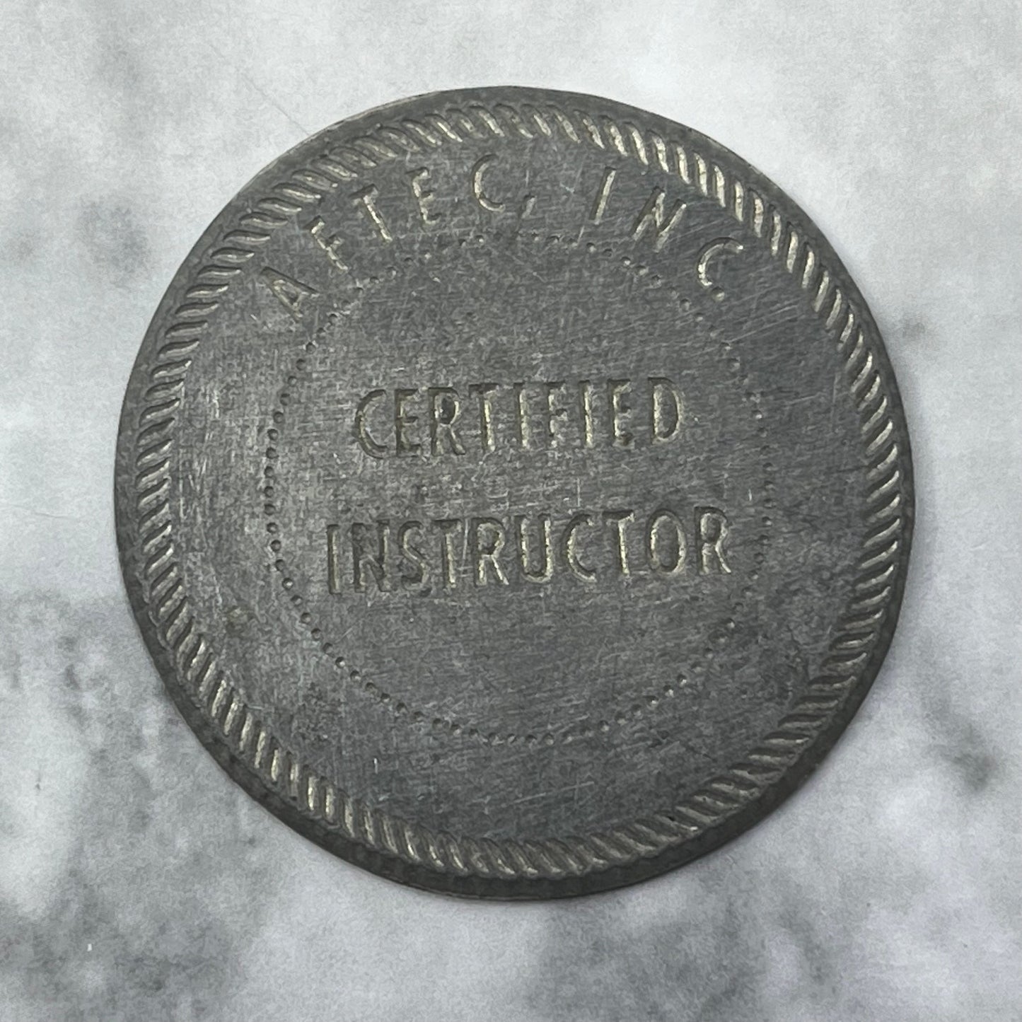 Vintage Letterpress Printers Block Plate Aftec Inc Certified Instructor SE845