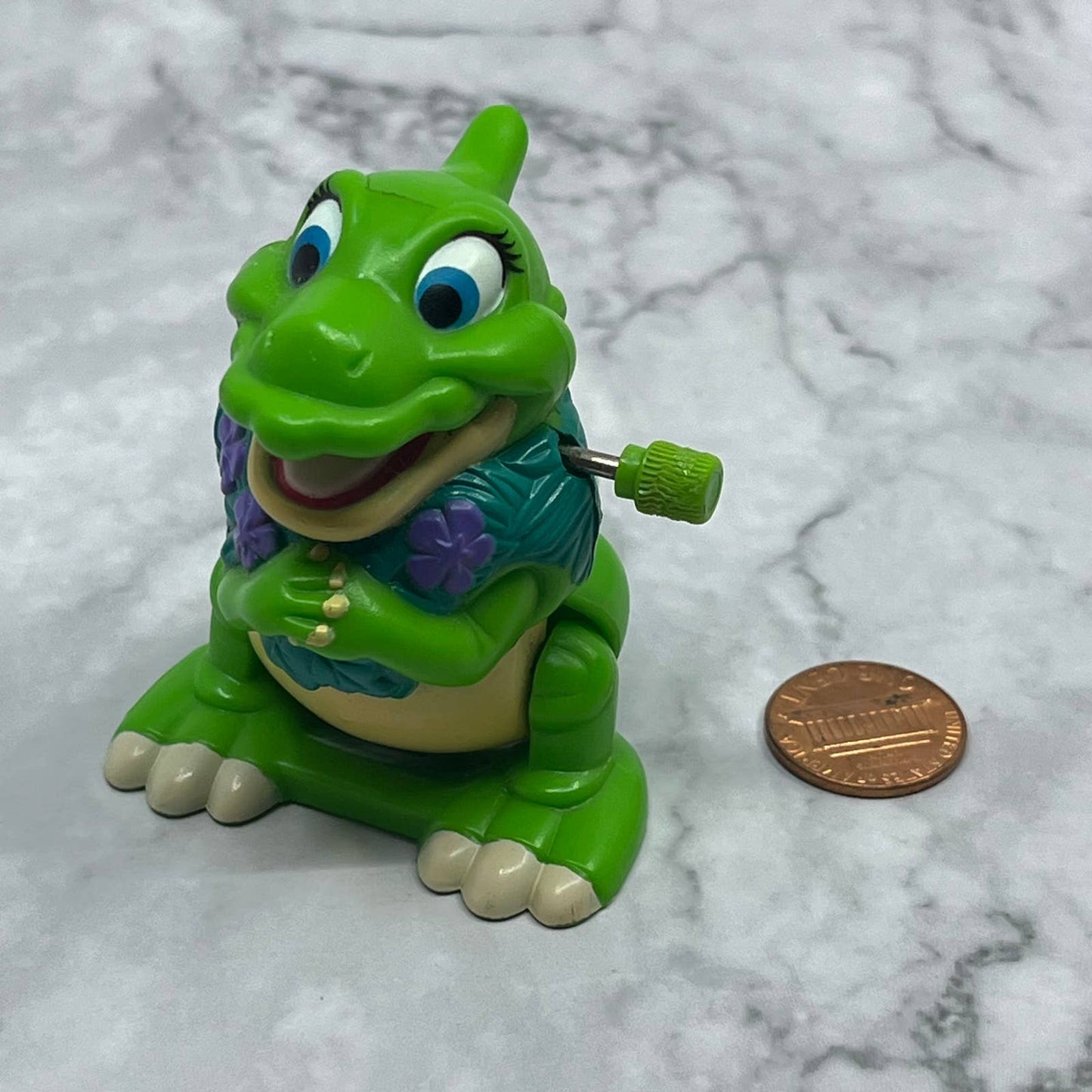 Vintage 1997 Land Before Time Ducky Wind Up Flip Burger King Kids Club Toy TE2