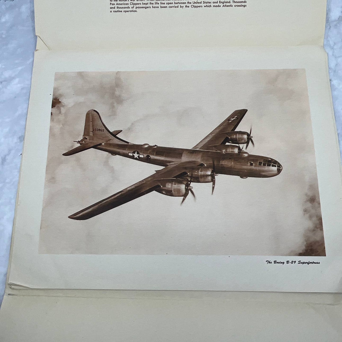 1946 Boeing Four Engine Aircraft Print Set and Envelope 11x14" TI6