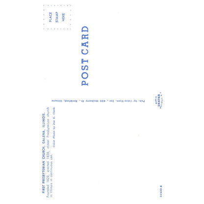 Vintage Postcard -  First Presbyterian Church Galena Illinois TJ7-1