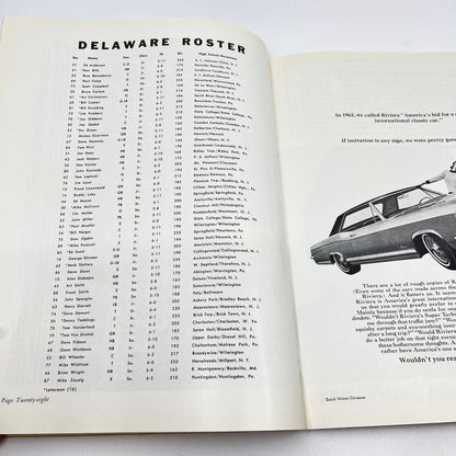 1965 Delaware Vs Gettysburg College Football Homecoming Program TF9