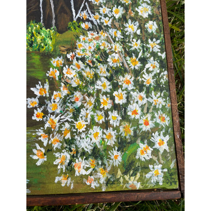 Original Framed Hand Painted Portrait Painting of Mabry Mill Virginia OOAK