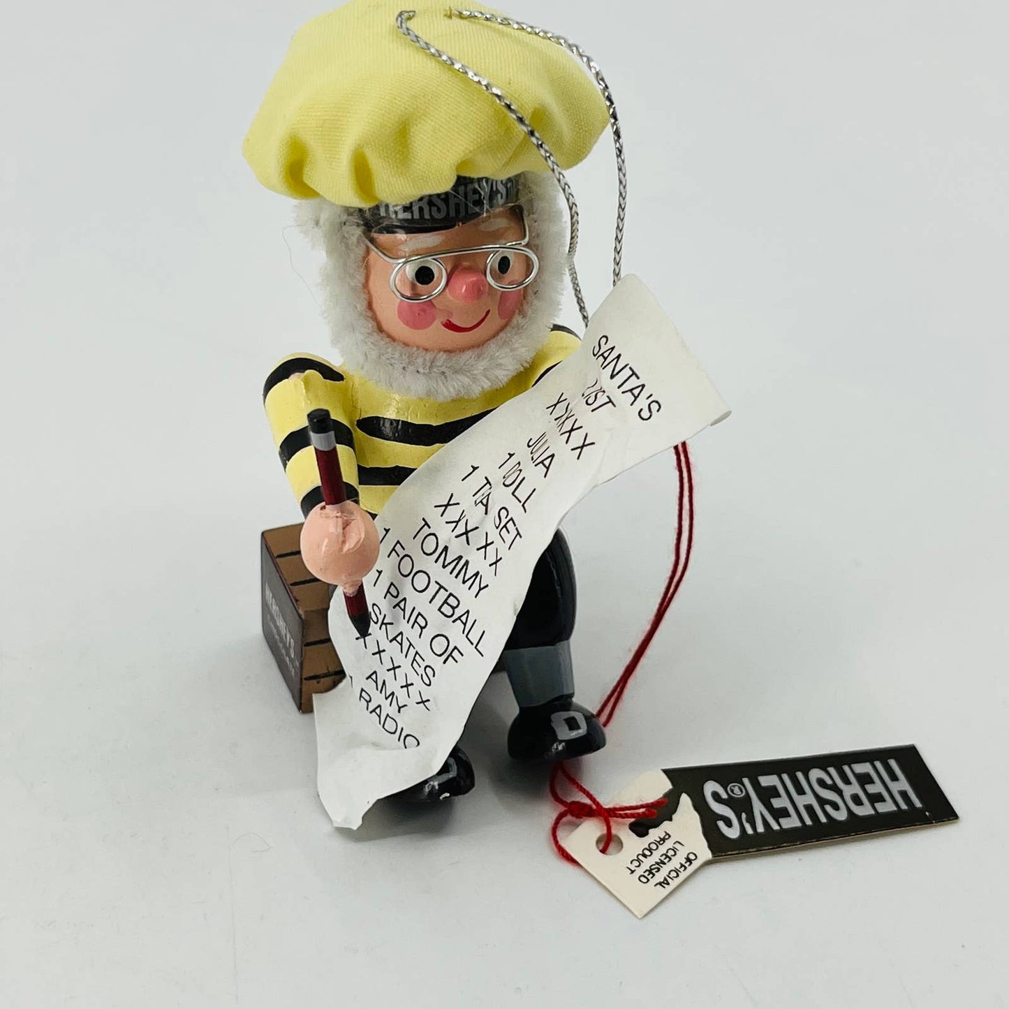 1998 Kurt Adler Hershey’s Collector Series Merry Christmas List Ornament SB6