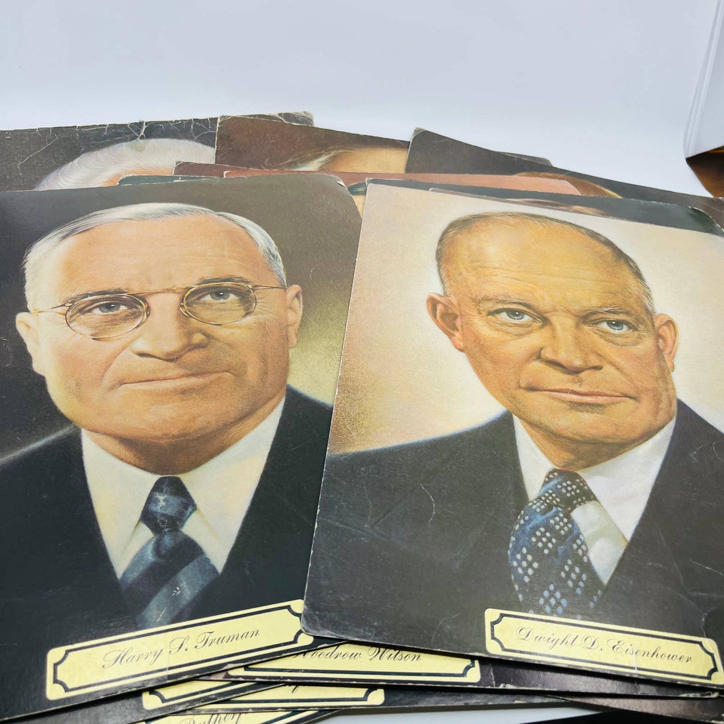 Vintage 1972 Set of 37 Presidential  Portraits Ottenheimer Publishing 11x14 TC4