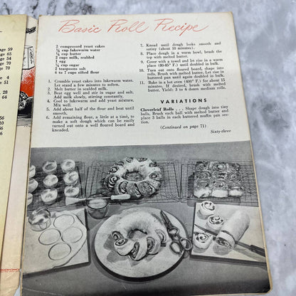 Holiday 1945 The Sealtest Food Adviser / Cook Book / Recipes TJ4