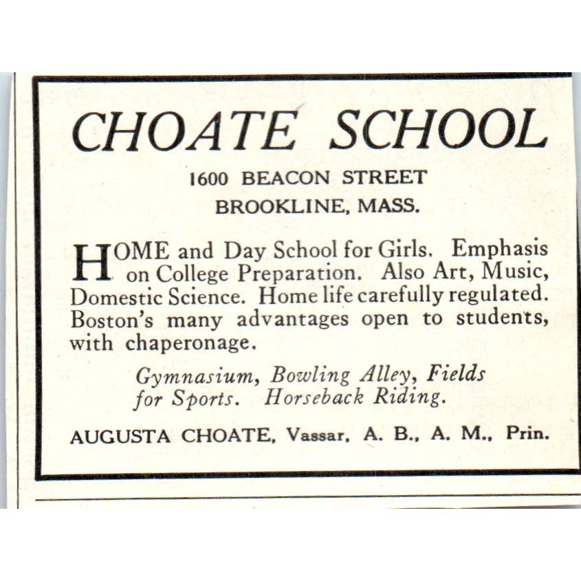 c1920 Harper's Magazine Ad - Bradford Academy Marion Coats Bradford MA EA3-2